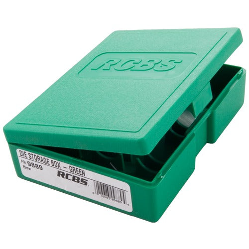 RCBS Die Storage Box Green with Loading Data Label