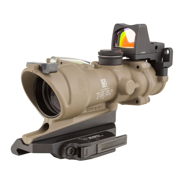 Trijicon ACOG ECOS Rifle Scope 4x32mm Green Crosshair 5.56 Reticle