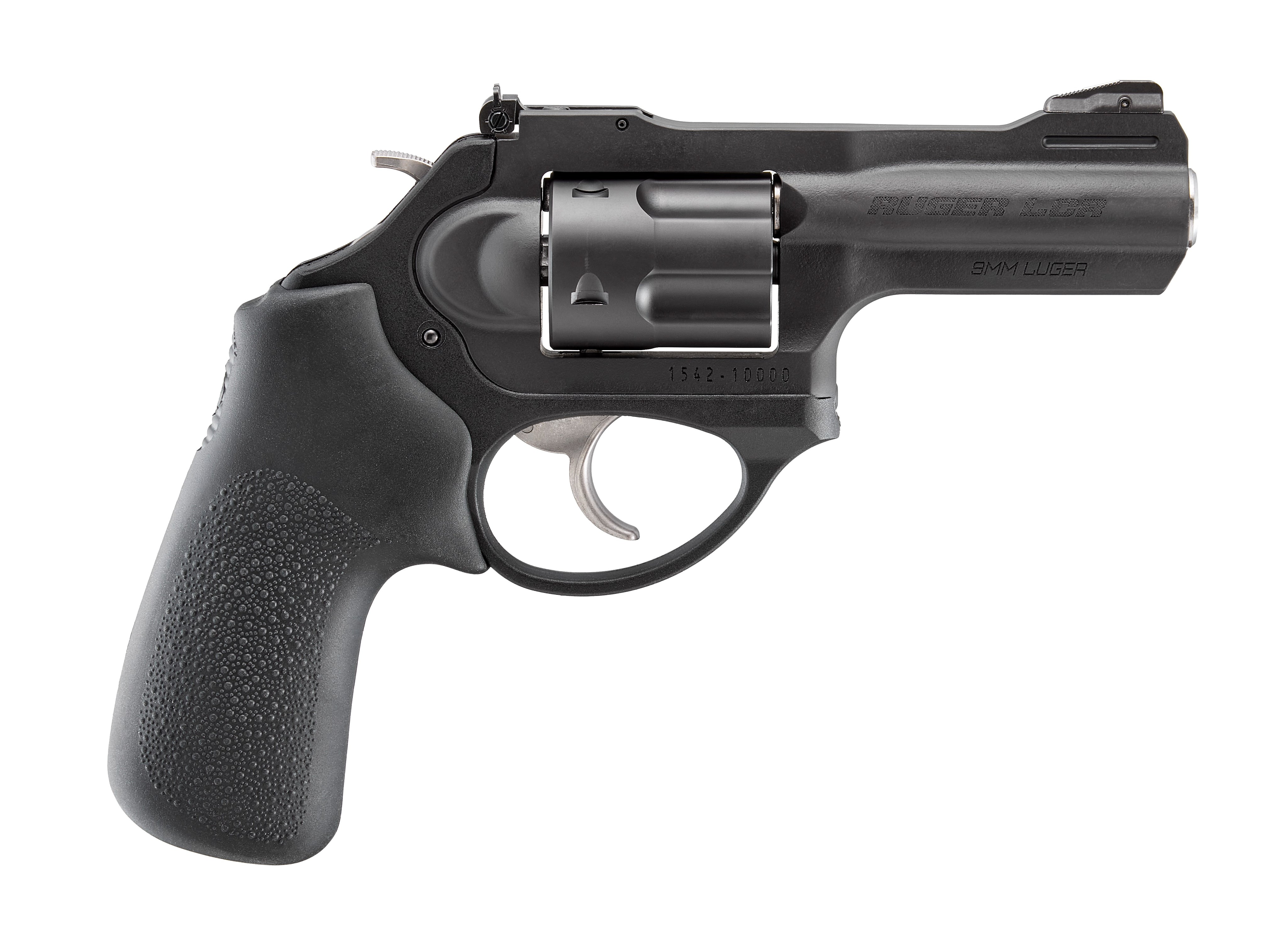LCRX 9MM MT/HOGUE 3" 5RD # 5445|MATTE BLACK|HOGUE GRIPS