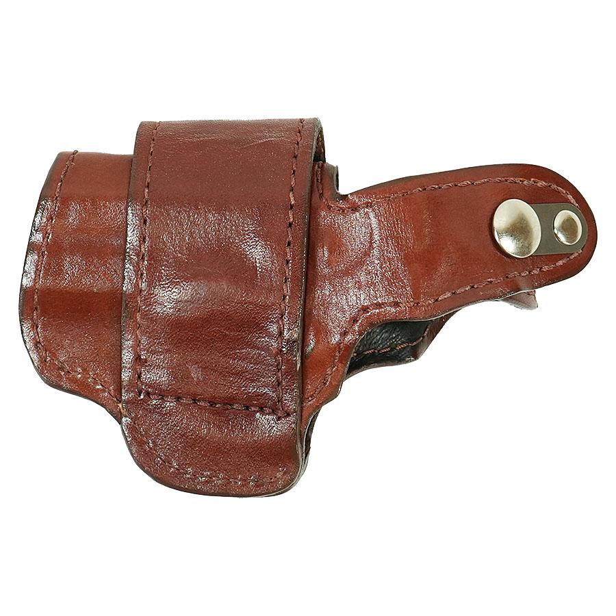 Bond Arms Leather Driving Holster RH 3-Inch Barrel Brown with Henna Stitching