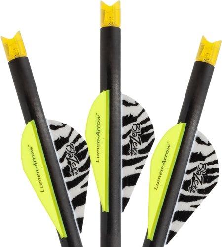 Lumenok Crossbow Arrow 20" Carbon HD Orange Crescent Lighted Nock 3-Pack