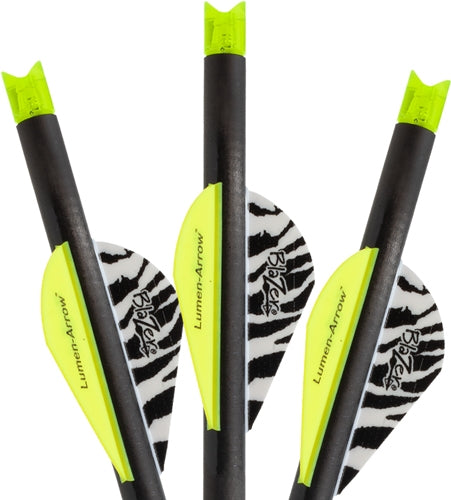 Lumenok Crossbow Arrow 20" Carbon Green Lighted Crescent Nock 3-Pack