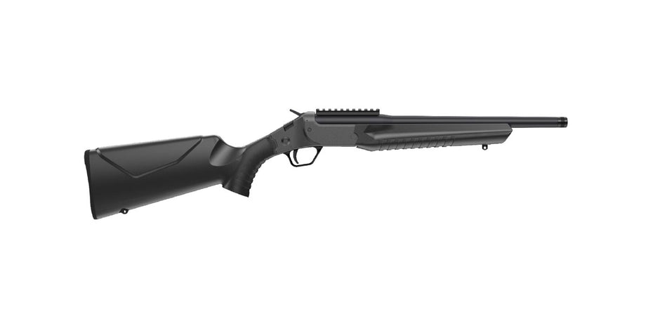 Rossi LWC357MBK LWC 357 Mag 1rd 16.50" Black Oxide Threaded Barrel, Black Picatinny Rail Steel Receiver, Black Fixed Synthetic Stock