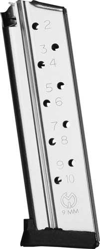 Metalform 1911 Government 9mm 10-Round Stainless Steel Magazine with Removable Base