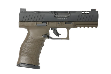 Walther Arms 5220307 WMP Full Size Frame 22 WMR 15+1 4.50" Black Steel Barrel, Black Optic Ready/Serrated Slide, OD Green Polymer Frame w/Picatinny Rail, Textured Polymer Grip
