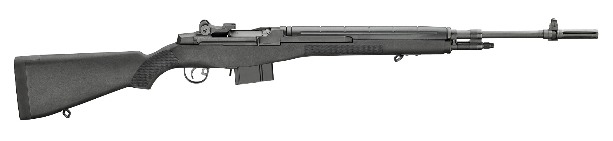 Springfield Armory MA9226CA M1A Loaded *CA Compliant 308 Win/7.62x51mm 10+1 22" Black Parkerized Medium National Match Barrel, Black Parkerized Steel Receiver, Black Synthetic Fixed Stock