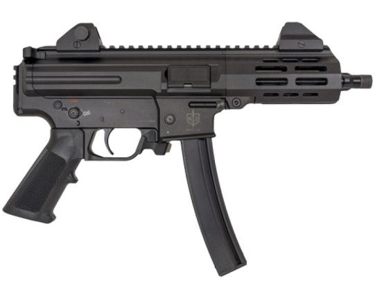 MAC 12755001 IX 9mm Luger 30+1 6.50" Threaded Barrel, Picatinny Rail Receiver & Rear, Black Polymer Grip