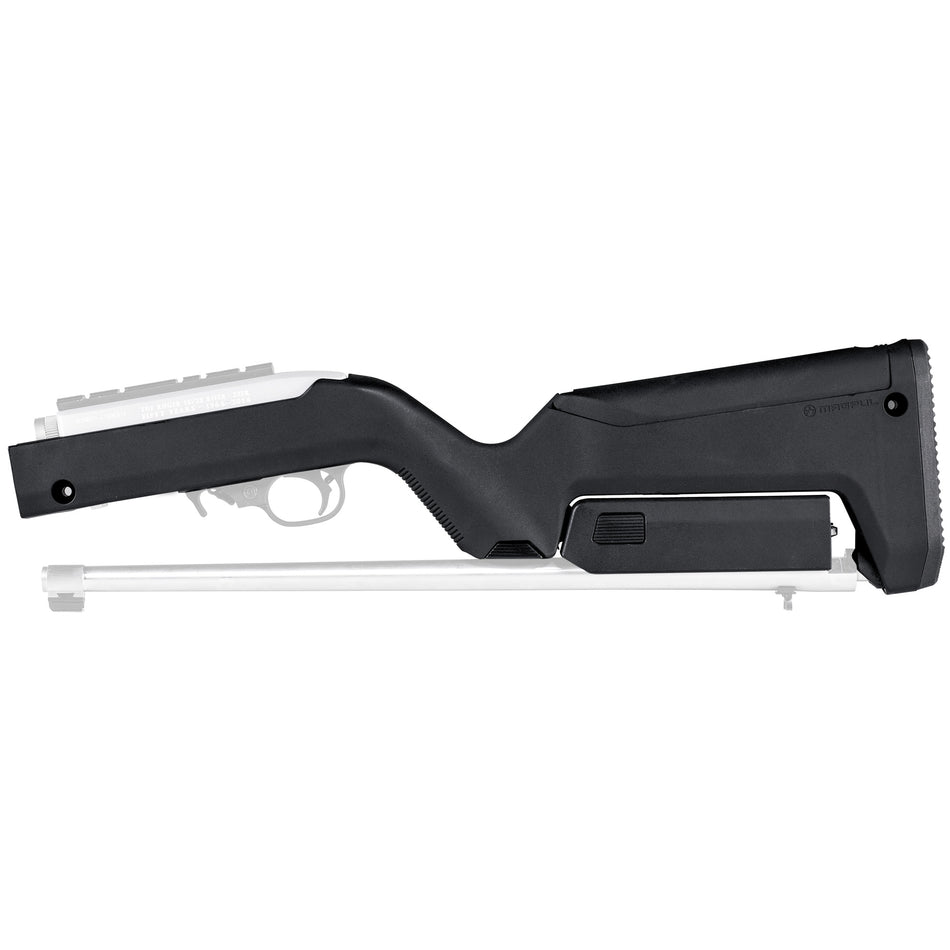 Magpul Industries, X-22 Backpacker Stock, Fits All Ruger 10/22 Takedowns, Including 10/22 Takedowns With Tactical Solutions SB-X Barrels, MOE SL Non-Slip Rubber Butt Pad, Storage Compartment Fits 3-10Rd Magazines, Black