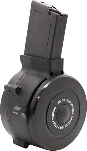 Iver Johnson AR-15 .223 Rem 50-Round Black Drum Magazine Polymer