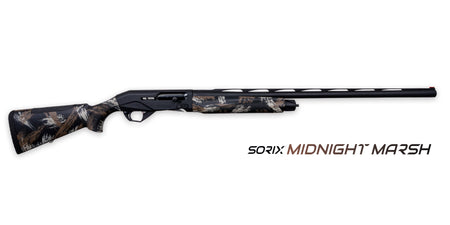 Weatherby XMM1228MAG Sorix Full Size 12 Gauge Semi-Auto 3" 2+1 28" Black Cerakote Vent Rib Barrel & Drilled & Tapped Steel Receiver, Midnight Marsh Synthetic Stock w/Adj Shim, Ambidextrous