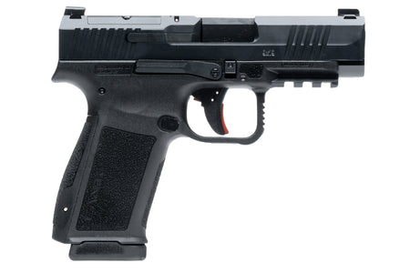 Canik HG7883N Mete MC9LS Sub-Compact Frame 9mm Luger 17+1 3.64" Black Steel Barrel, Black Nitride Serrated Steel Slide, Black Polymer Frame w/Picatinny Rail, Interchangeable Backstrap Grip