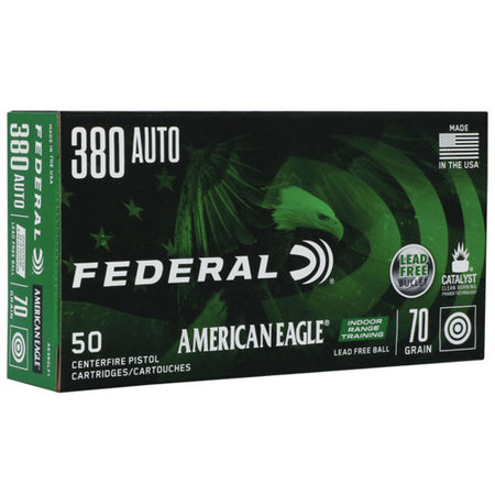 American Eagle AE380LF1 Indoor Range Training Lead-Free IRT  70 Grain .380 ACP/Auto