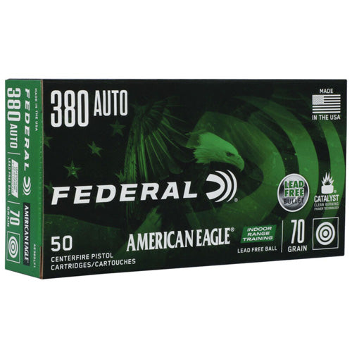 American Eagle AE380LF1 Indoor Range Training Lead-Free IRT  70 Grain .380 ACP/Auto