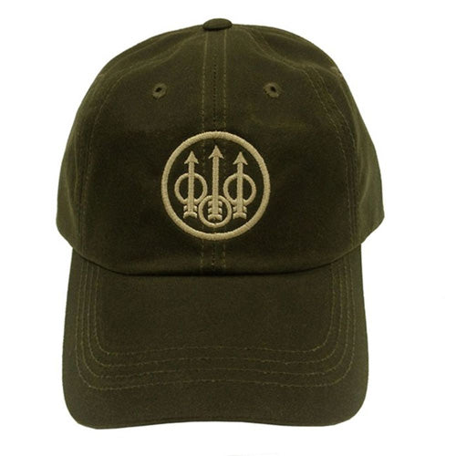 Beretta Waxed Cotton Hat Olive Green Water-Resistant