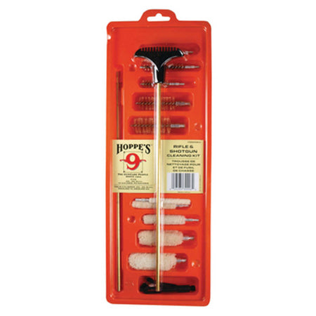 Hoppe's Universal Dry Firearm Cleaning Kit with Brushes & Patches