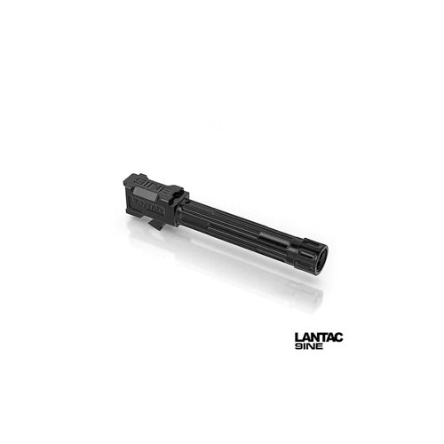 LANTAC 9INE Glock G19 Fluted Threaded Barrel 9mm Black 1/2-28
