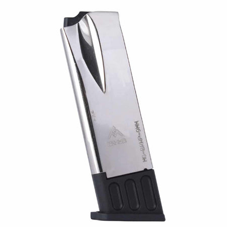 Mec-Gar Springfield SA-35/Browning Hi-Power 9mm 10-Round Nickel Magazine