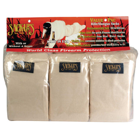 Sack-Ups Natural Rifle Shotgun Sack Value Pack of 6 52 Inch
