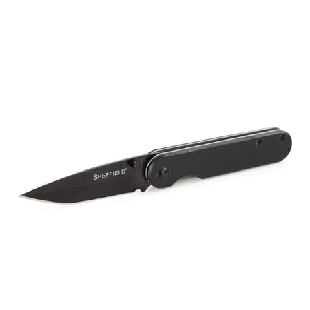 Sheffield Normandy 2.75in Tanto Assisted Opening Knife G10 Handle Black
