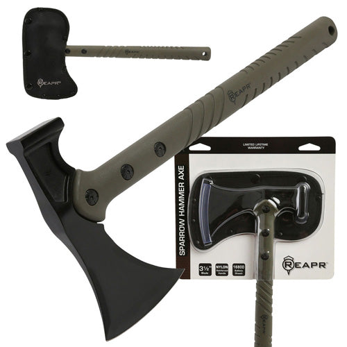 REAPR Sparrow 14.5-Inch Hammer Axe with Ballistic Sheath
