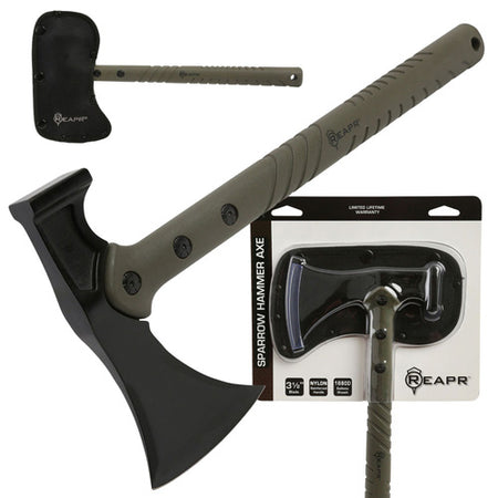 REAPR Sparrow 14.5-Inch Hammer Axe with Ballistic Sheath