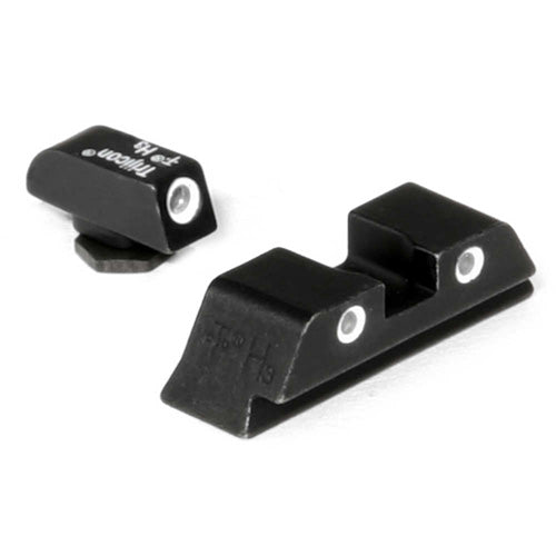 Trijicon Bright & Tough Night Sights for Glock 17/19/22/23 - Green Front, Yellow Rear