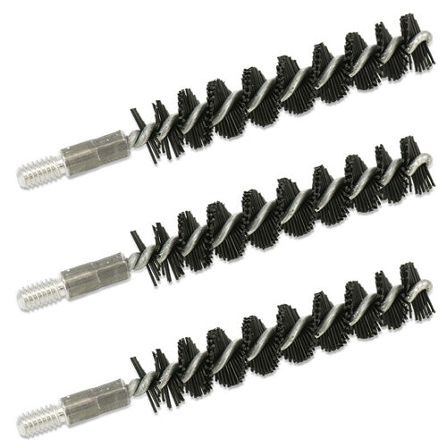 Bore Tech 3-Pack Nylon Rifle Bore Brush .375 Cal 8/32 Male Thread