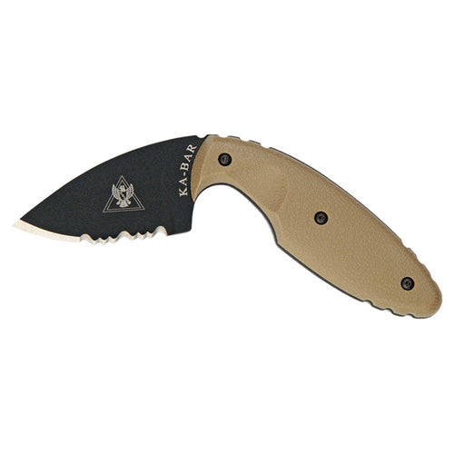 KA-BAR TDI Law Enforcement Serrated 2-5/16in Fixed Blade Coyote Brown