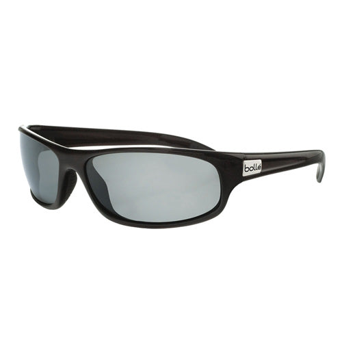 Bolle Anaconda Sunglasses Shiny Black Frame Polarized Gray Lens