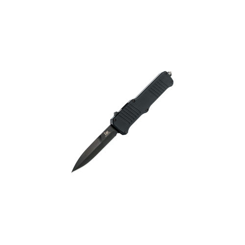 HK Incursion 3.9in OTF Auto Bayonet Blade Black Aluminum