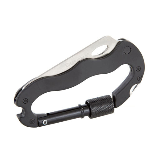 Sheffield Provision Wilco 4-in-1 Carabiner Multi-Tool with Knife and Screwdrivers
