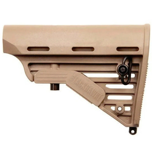 Adjustable Commercial AR/M4 Buttstock Dark Earth with QD Sling Swivel