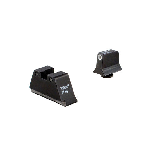Trijicon Suppressor Height Night Sights for Glock 17/17L/19 - White/Green Front, Black/Yellow Rear