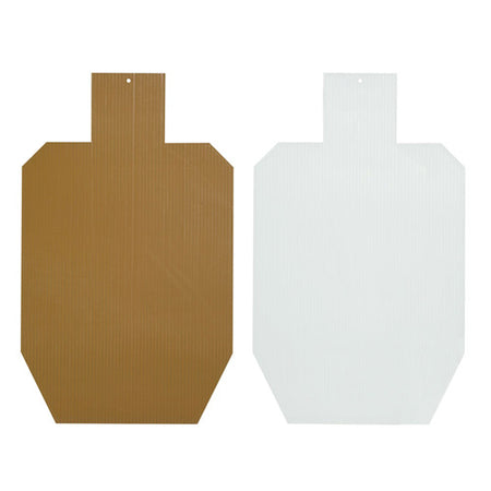 Sharpshooter IPSC Die-Cut White/Brown Plastic Shooting Target