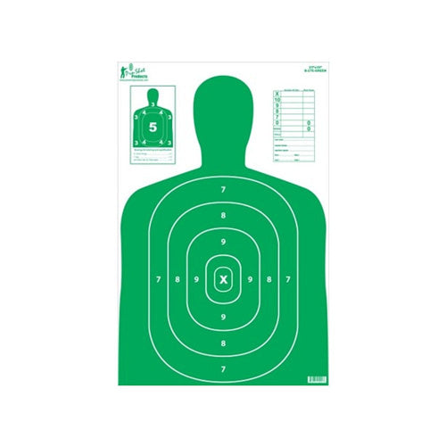 B27-E Green Silhouette Shooting Target 23x35 Inch 5-Pack