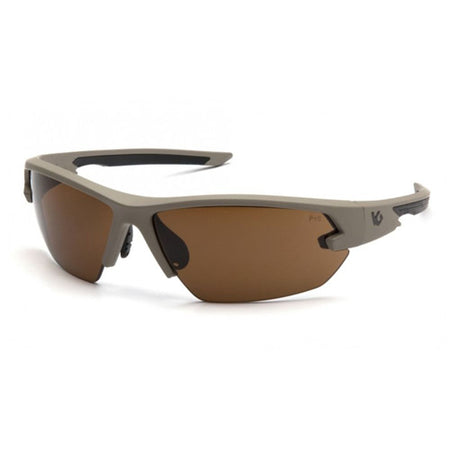 Venture Tactical Semtex 2.0 Eye Protection Tan Frame Bronze Anti-Fog Lens