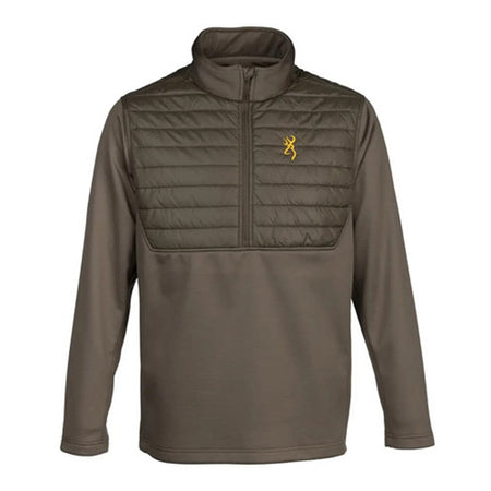 Hybrid 1/4 Zip Shirt Major Brown XL PrimaLoft RISE Insulation
