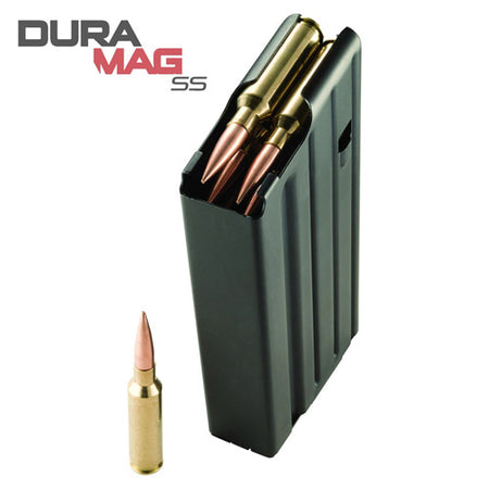 AR-10 .308 Stainless Steel Black/Black Follower 20-Round Magazine