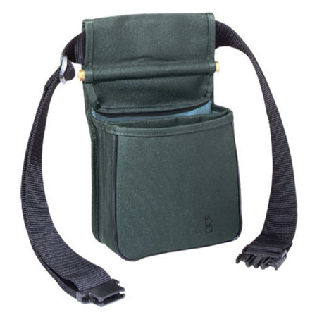 Divided Shell Pouch Green with Adjustable Web Belt Twin Compartments