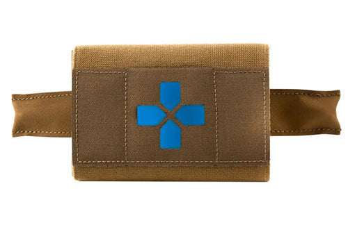 Micro Trauma Kit NOW! Belt Mount Essential Supplies - Coyote Brown