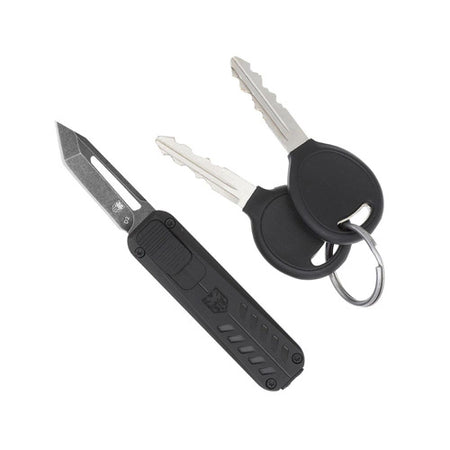 CobraTec California OTF 928SB Black Tanto Non-Serrated Knife