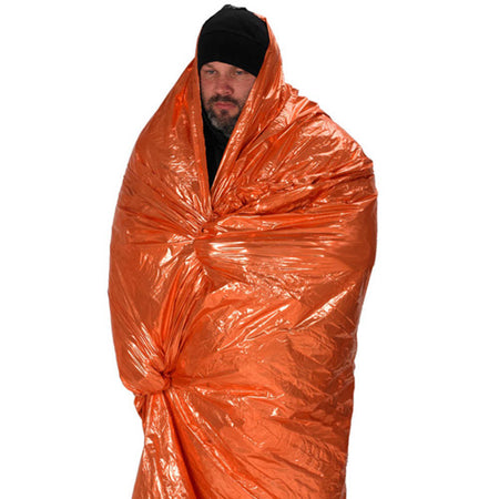 NDUR Emergency Survival Blanket Orange and Silver
