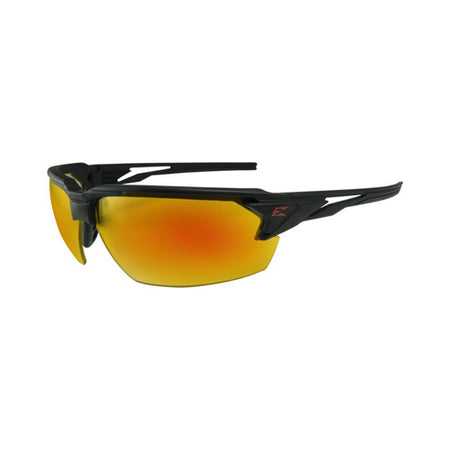 Pumori Safety Glasses Matte Black Frame Red Mirror Lens