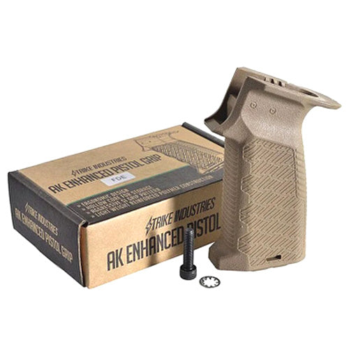 Strike Industries AK Enhanced Pistol Grip with Finger Bump FDE