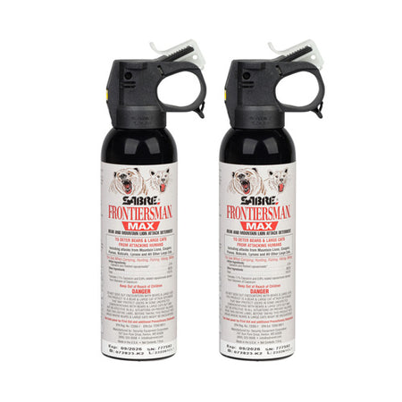 SABRE Frontiersman MAX 7.9 Oz Bear and Mountain Lion Spray Combo 2-Pack