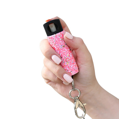 Guard Dog Bling It On Confetti 1/2 Oz OC Pepper Spray Keychain