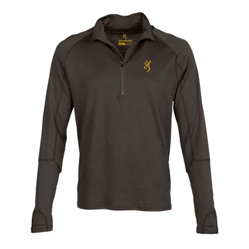Merino 1/4 Zip Shirt Major Brown 2XL