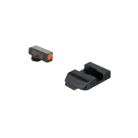 Ameriglo Protector Tritium Green Front Orange Outline Black Serrated Rear Sight Glock Gen 5