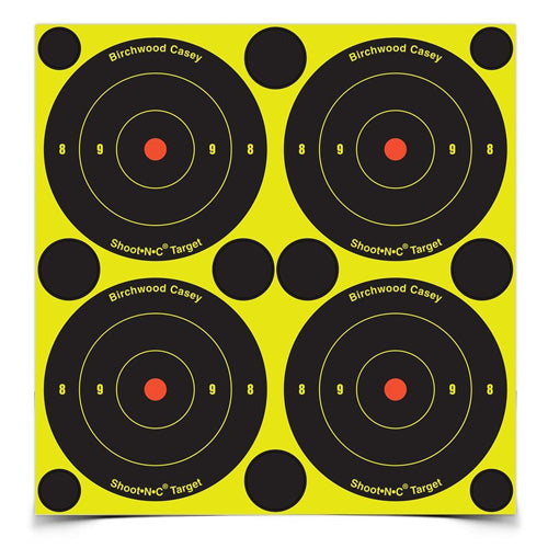 Shoot-N-C 3 Inch Round Bullseye Self-Adhesive Targets 1000-Pack