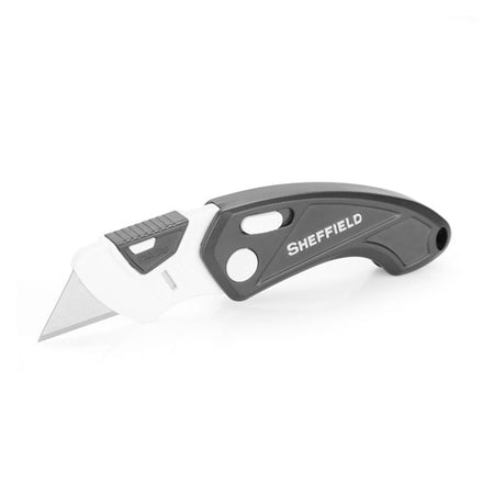 Sheffield Gadget Lock Back Folding Utility Knife Lightweight Plastic Handle